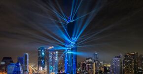 Fotoreportage: lichtshow in hoogste toren Thailand