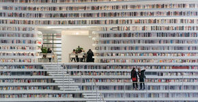 10 beelden van een futuristische bibliotheek in China